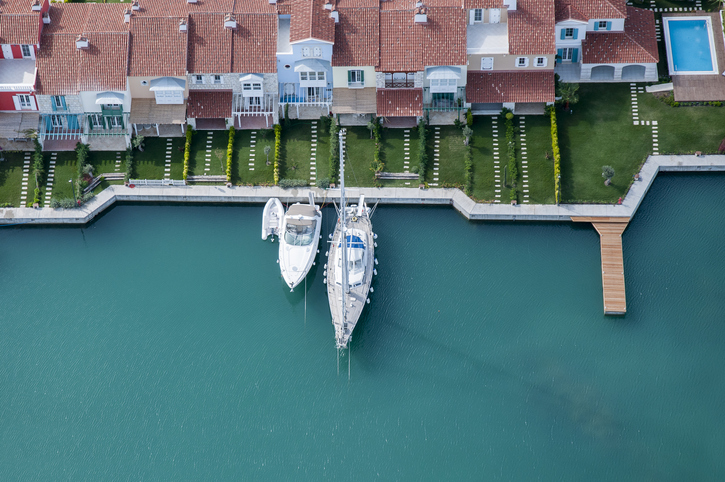luxury coast villas with yacht parking