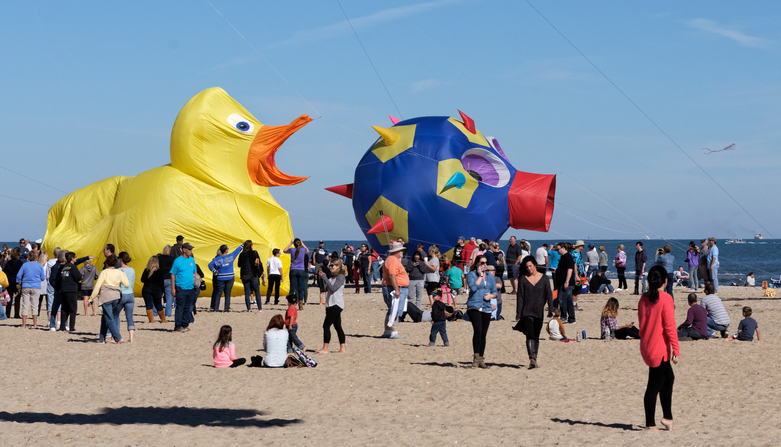 inflatable duck in long beach island